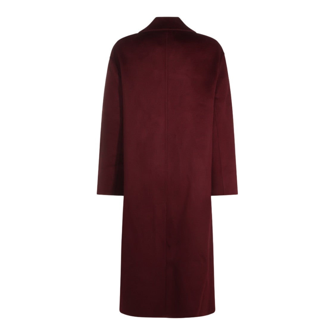 The Dynamis Studio Burgundy Long Double-Breasted Coat