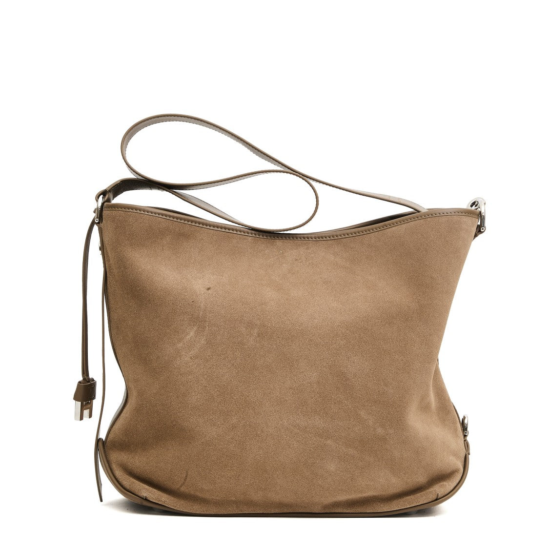 Hogan Medium Hobo Bag In Dove Gray Crust