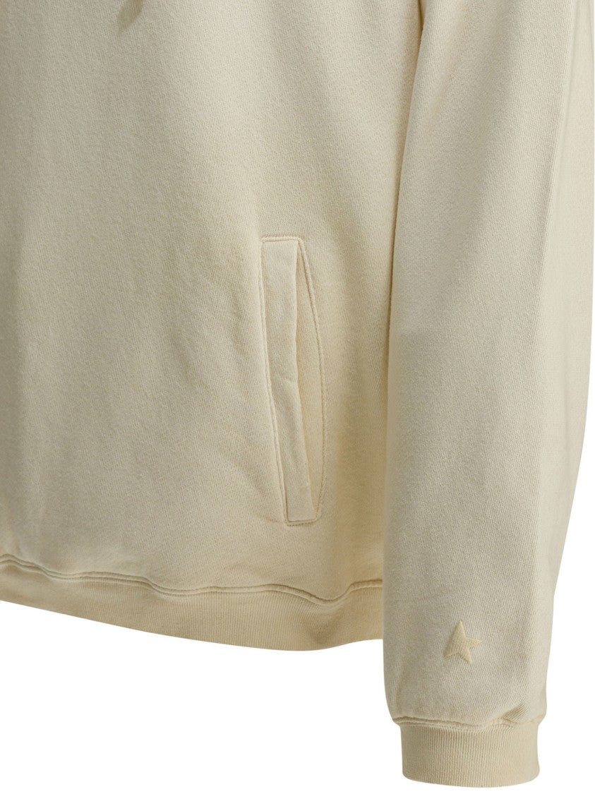 Golden Goose Cream Cotton Hoodie