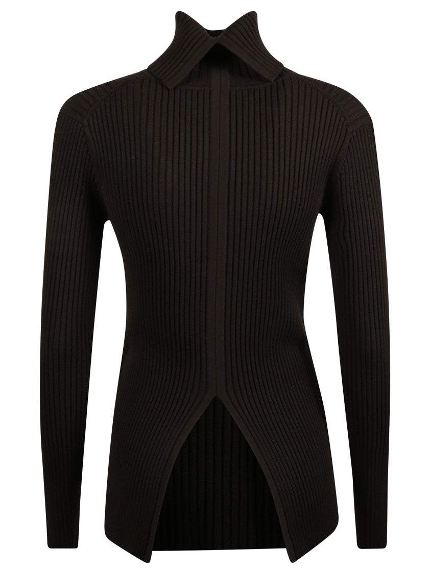 P.A.R.O.S.H. Rilla High Ribbed Viscose Turtleneck Sweater