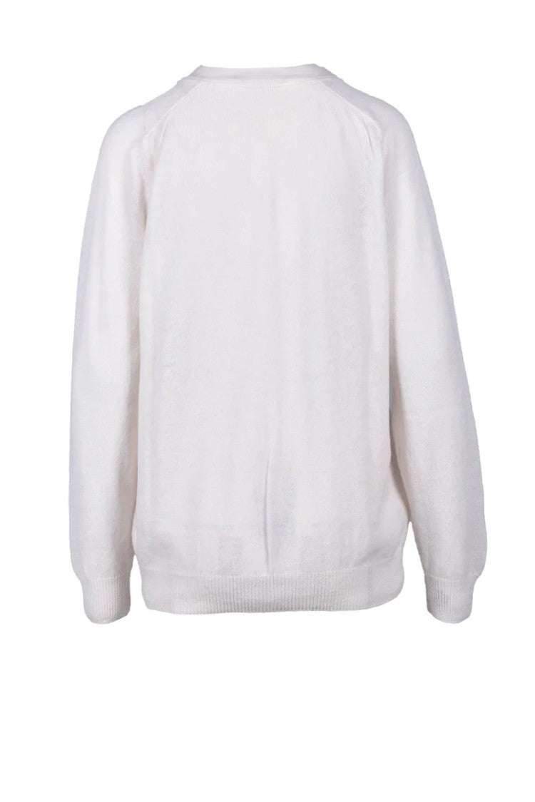 Wild Cashmere 100% Cashmere Cardigan - White