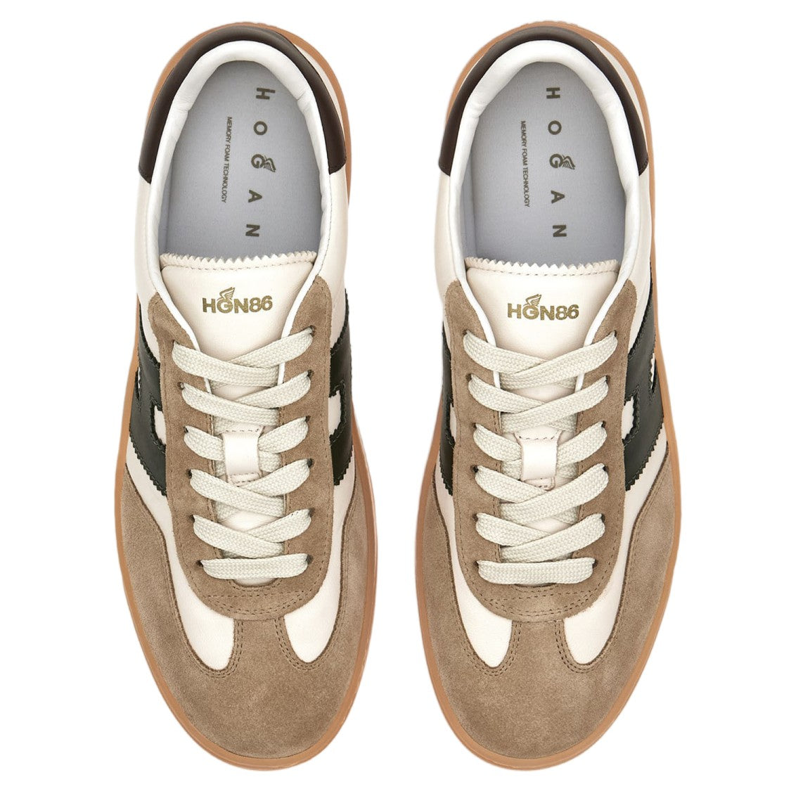 Hogan Leather Memory Foam Sneakers