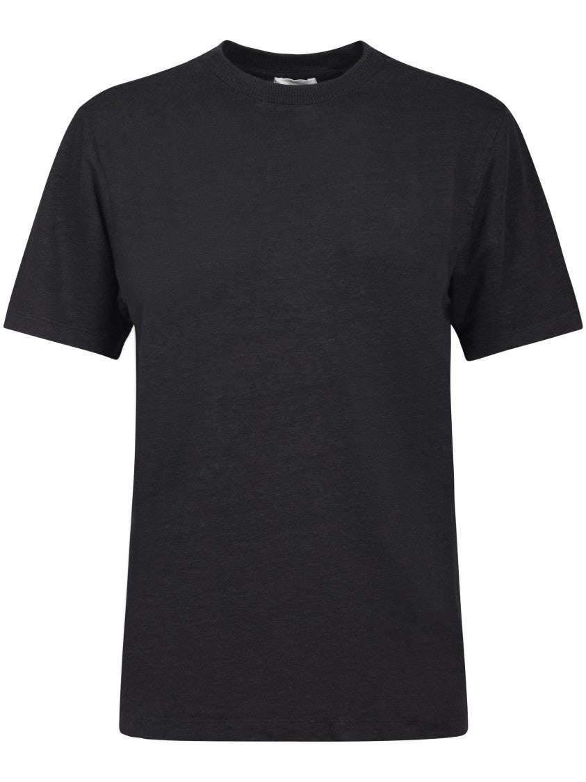 Isabel Marant Étoile Classic Black T-Shirt With Round Neckline And Soft Texture