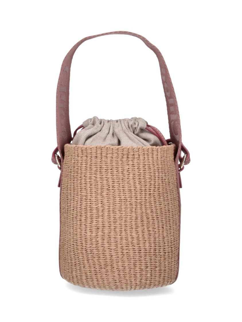 Chloé Woven Straw Bucket Bag With Versatile Straps