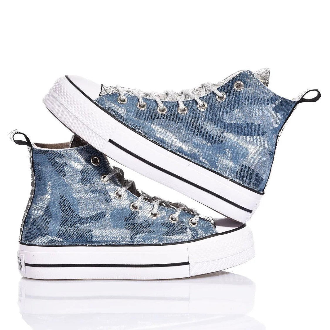 Converse Platform Denim Camo Sneakers