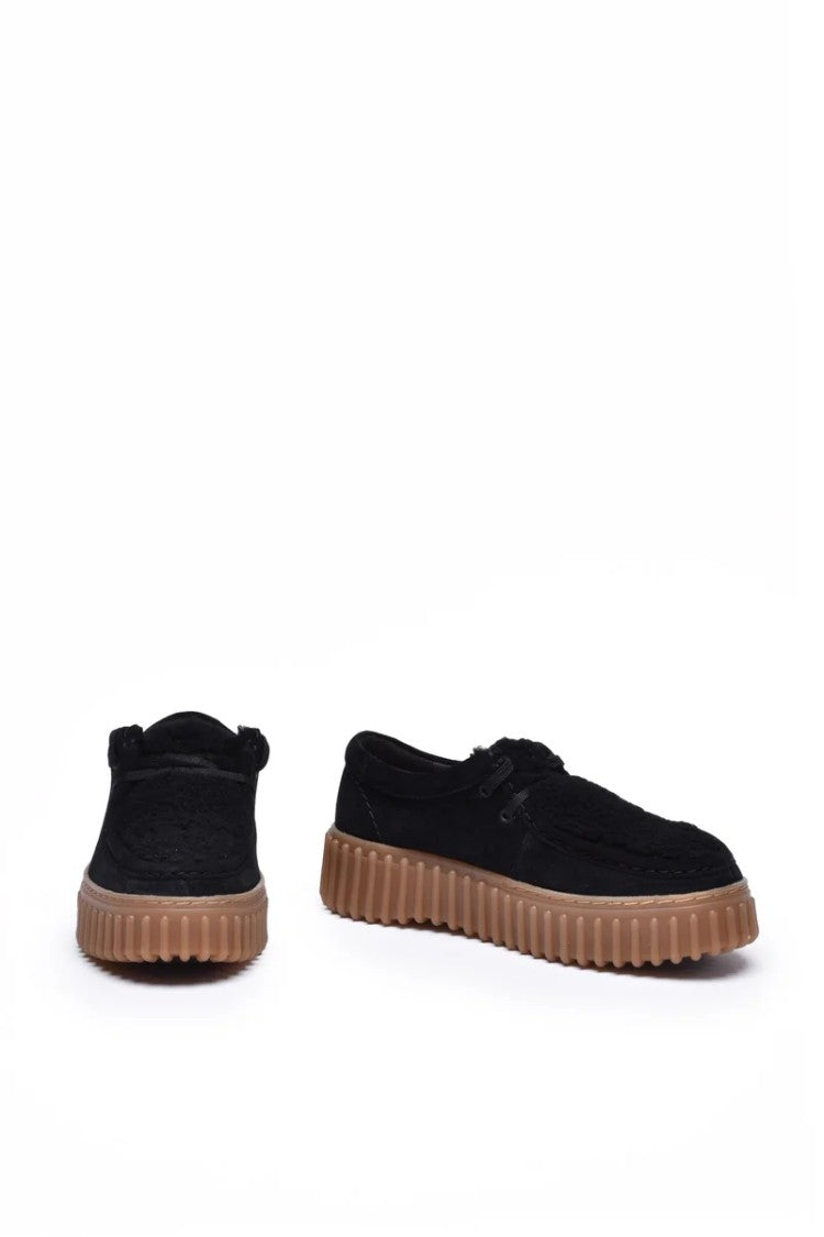 Clarks Black Suede Desert Boots