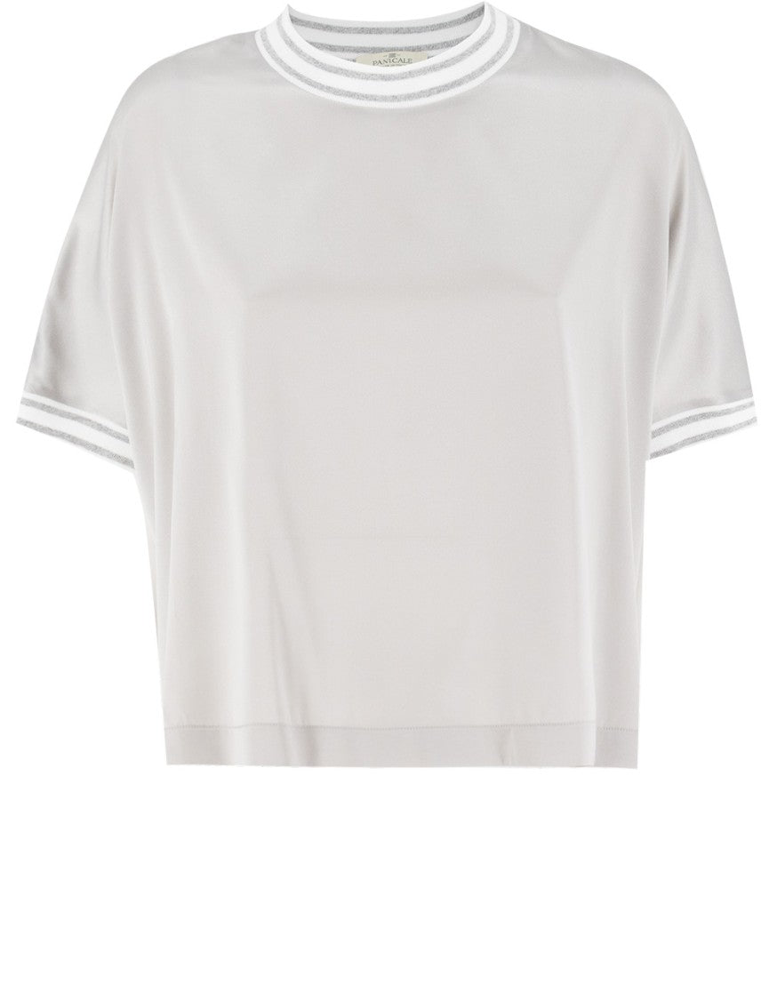 Panicale Silk Sweater With Contrast Edges