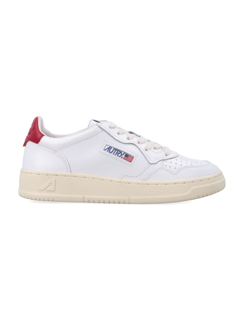 Autry White Leather Low-Top Sneakers