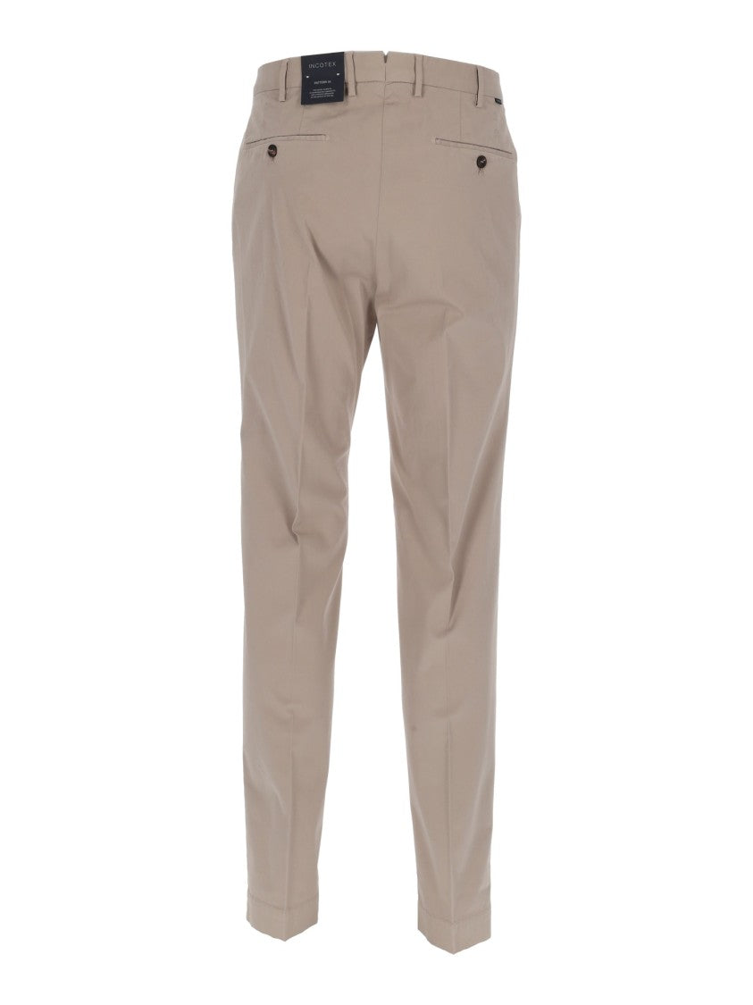 Incotex Tailored Fit Flat Front Straight-Leg Pants
