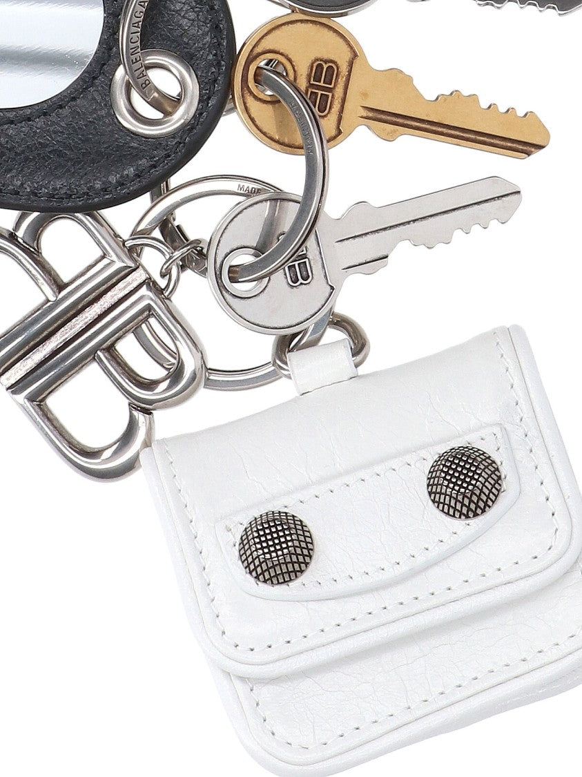 Balenciaga Multicolor Charm Keychain With Carabiner