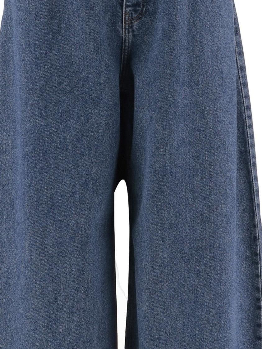 By Malene Birger Wide-Leg Denim Jeans With Classic Five-Pocket Design