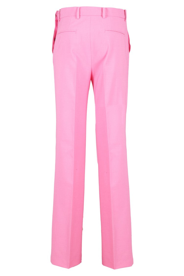 N°21 Straight-Cut Pink Nylon Trousers