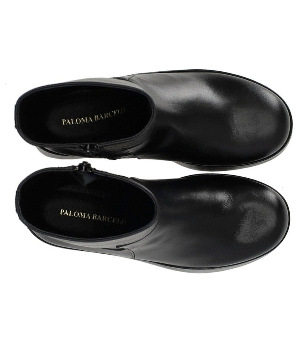 Paloma Barceló Barta Black Wedge Ankle Boot With Platform Sole