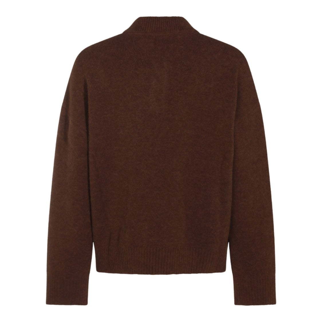 Ami Paris Brown Heart Logo Polo Shirt