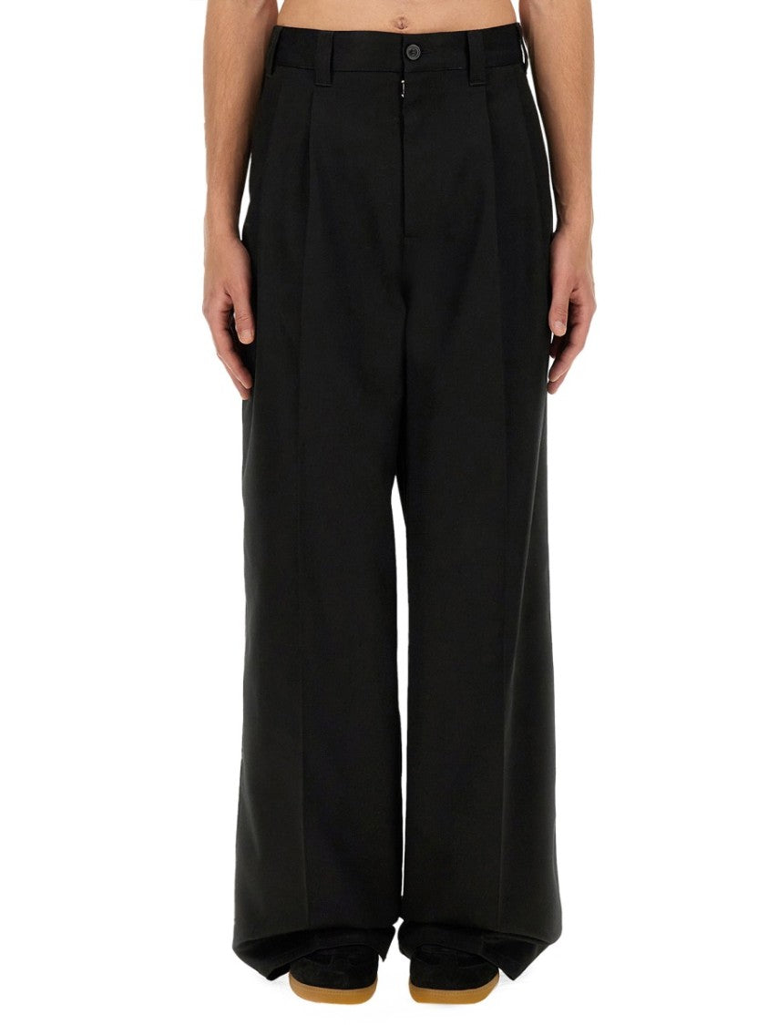 Maison Margiela Wide-Leg Chinos With Front Pleats