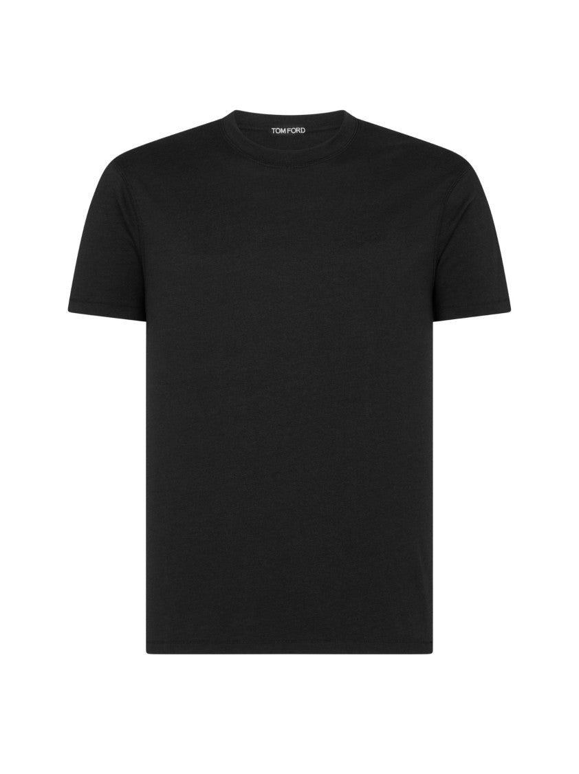 Tom Ford Crew Neck Plain Black T-Shirt