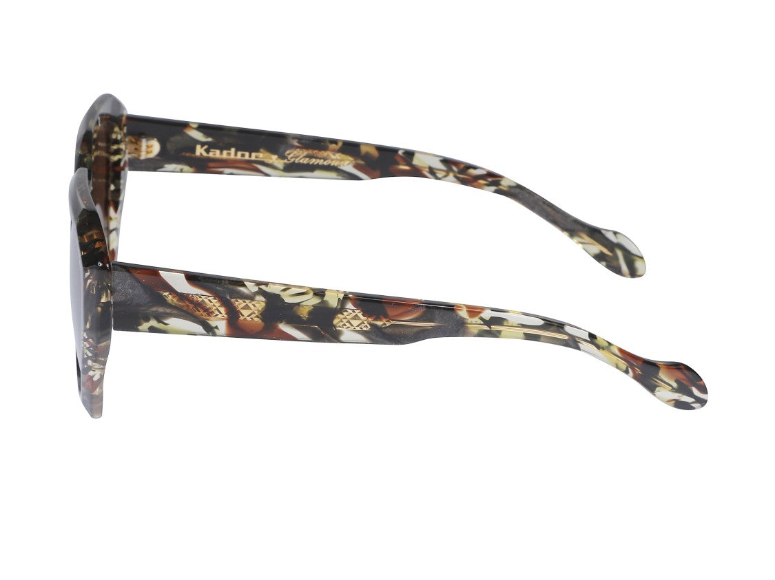 Kador Marilyn/K-S Oversized Tortoiseshell Geometric Sunglasses