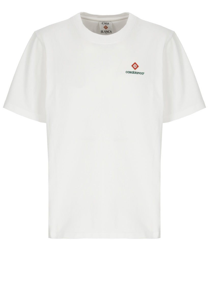Casablanca White Classic Embossed Logo T-Shirt
