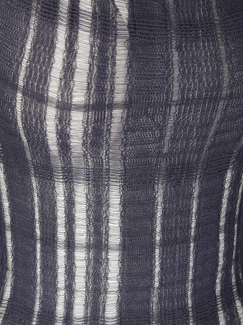 Our Legacy Long Sleeveless Dress With Wide Turtleneck