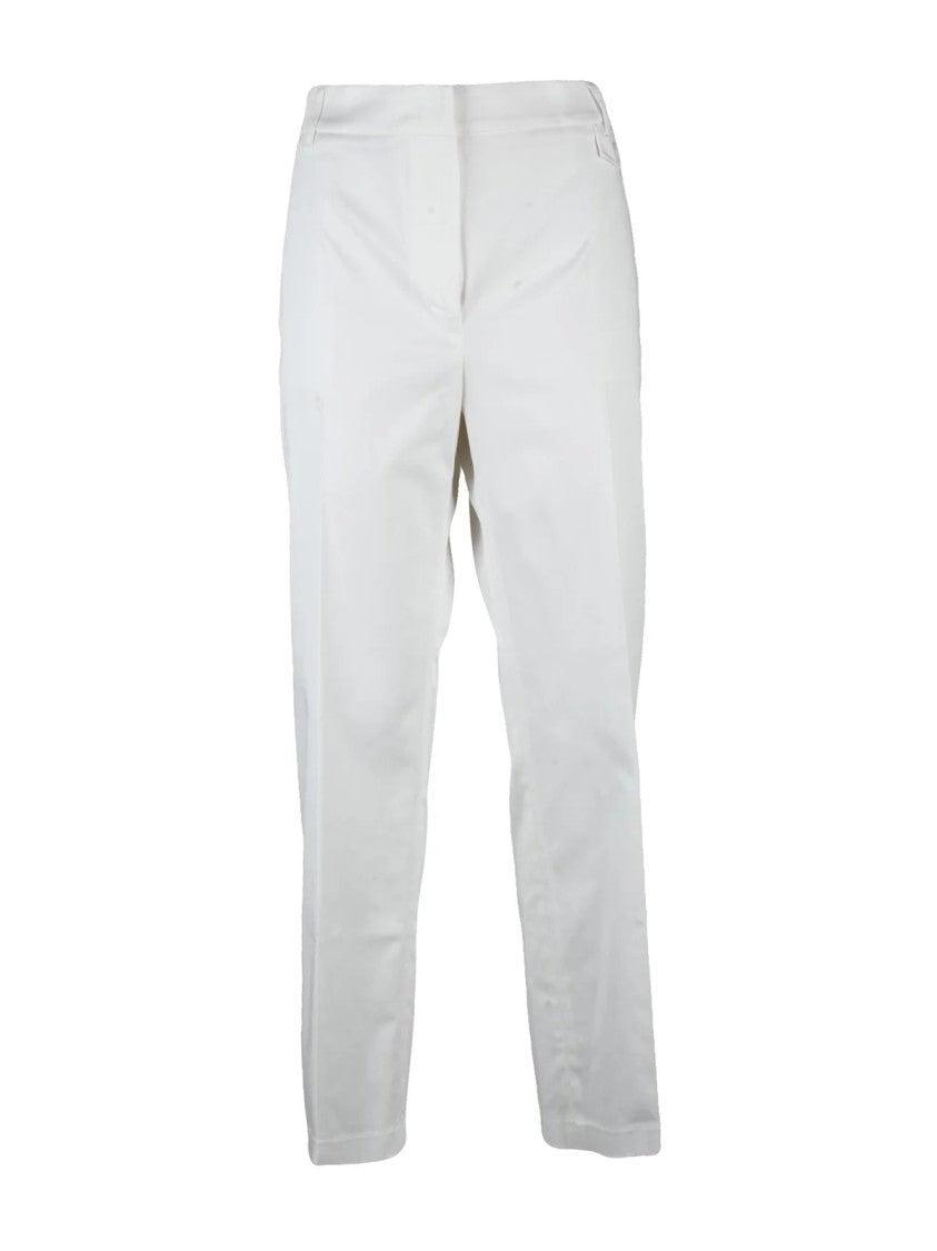 Liu Jo Liu Jo Cotton Elastane Trousers - White