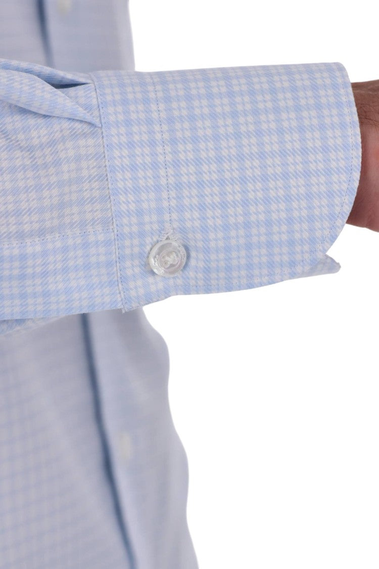 Finamore Milano Micro Check Cotton Shirt