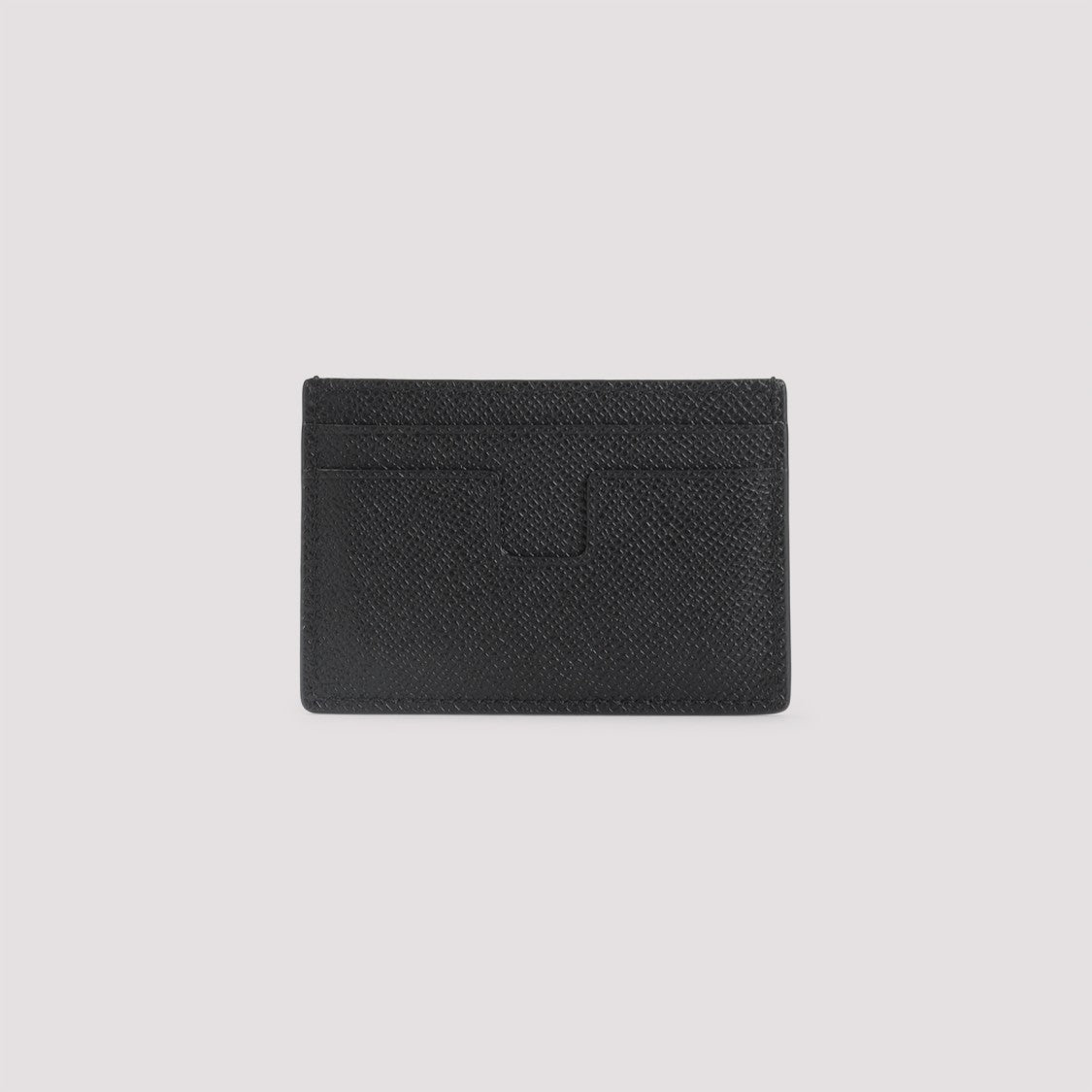 Tom Ford Textured Black Leather Cardholder With Design