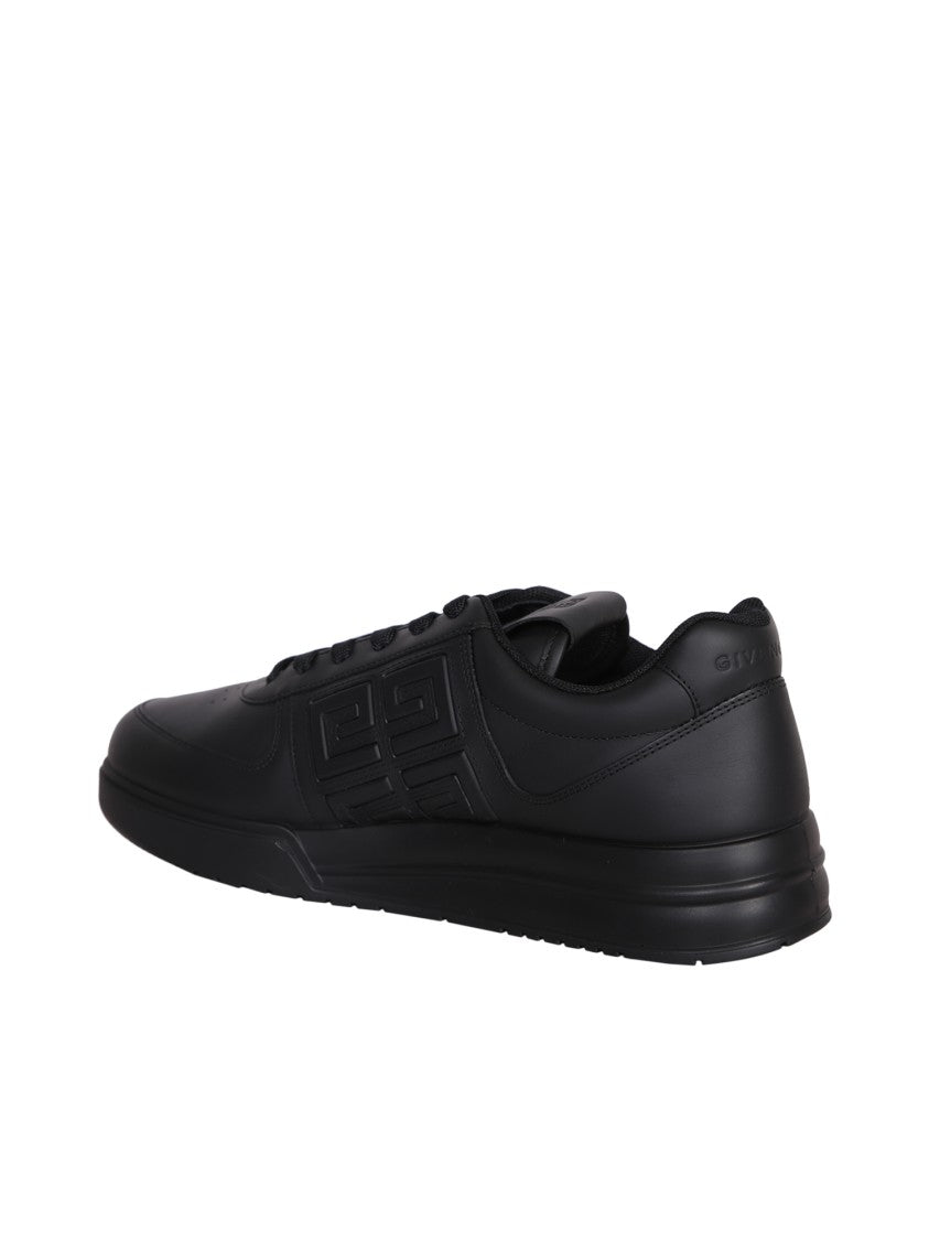 Givenchy Calf Leather Sneakers With Embossed 4G Logo And Fit