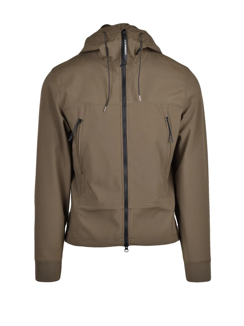 C.P. Company Technical Jacket With Front Zip Closure And Adjustable Hood