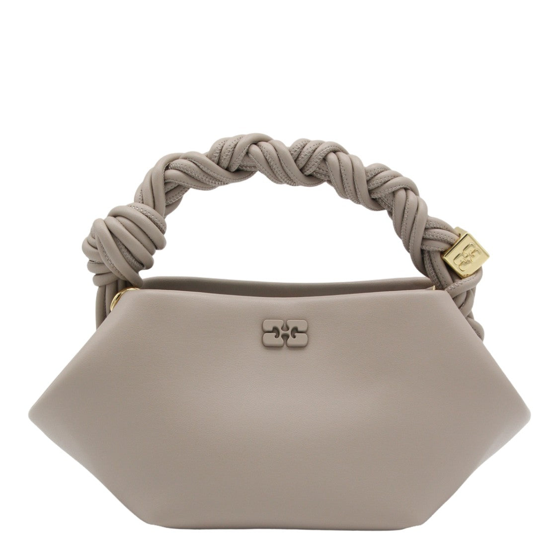 Ganni Geometric Shape Bag With Braided Handle