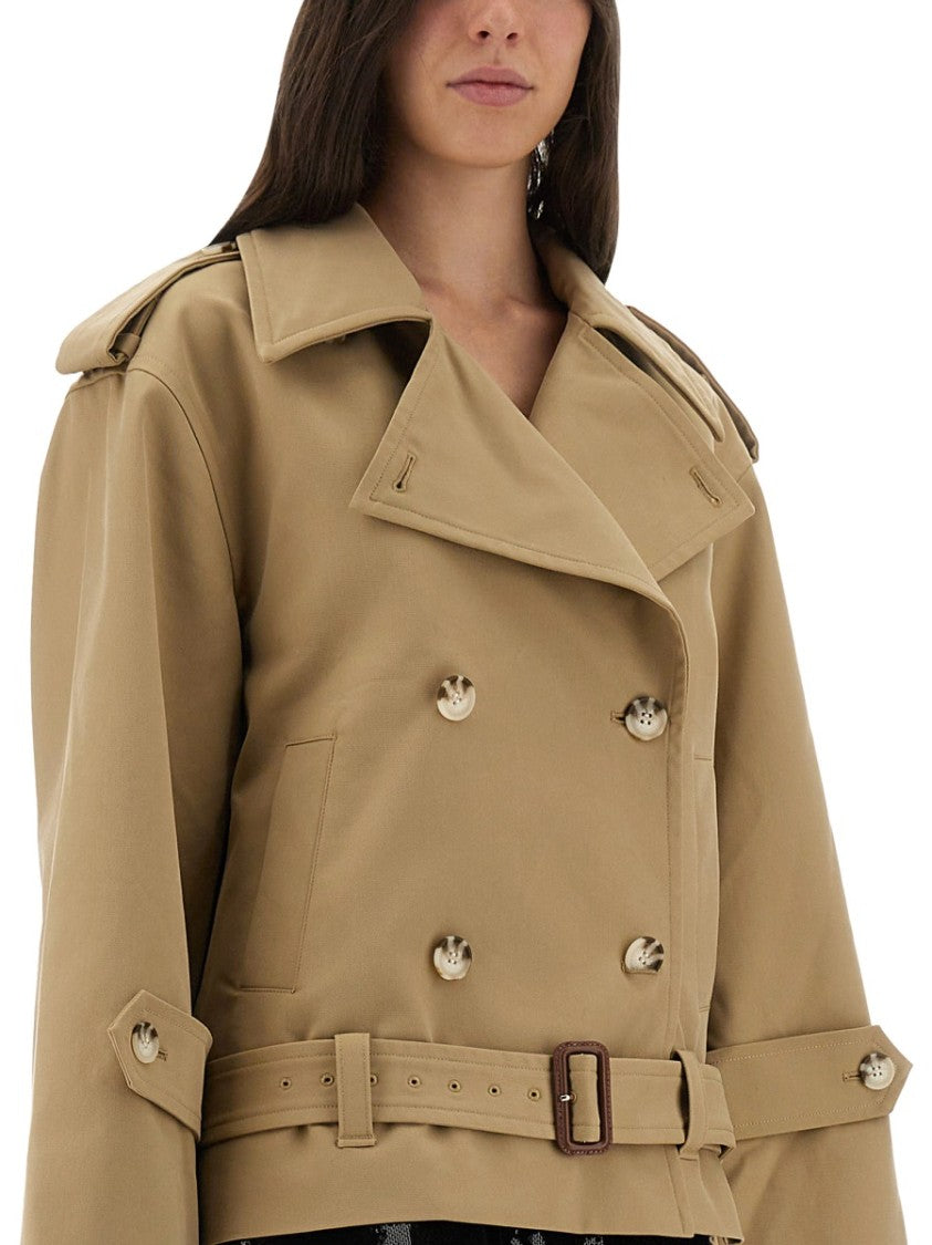 Self-Portrait Double-Breasted Trench Jacket