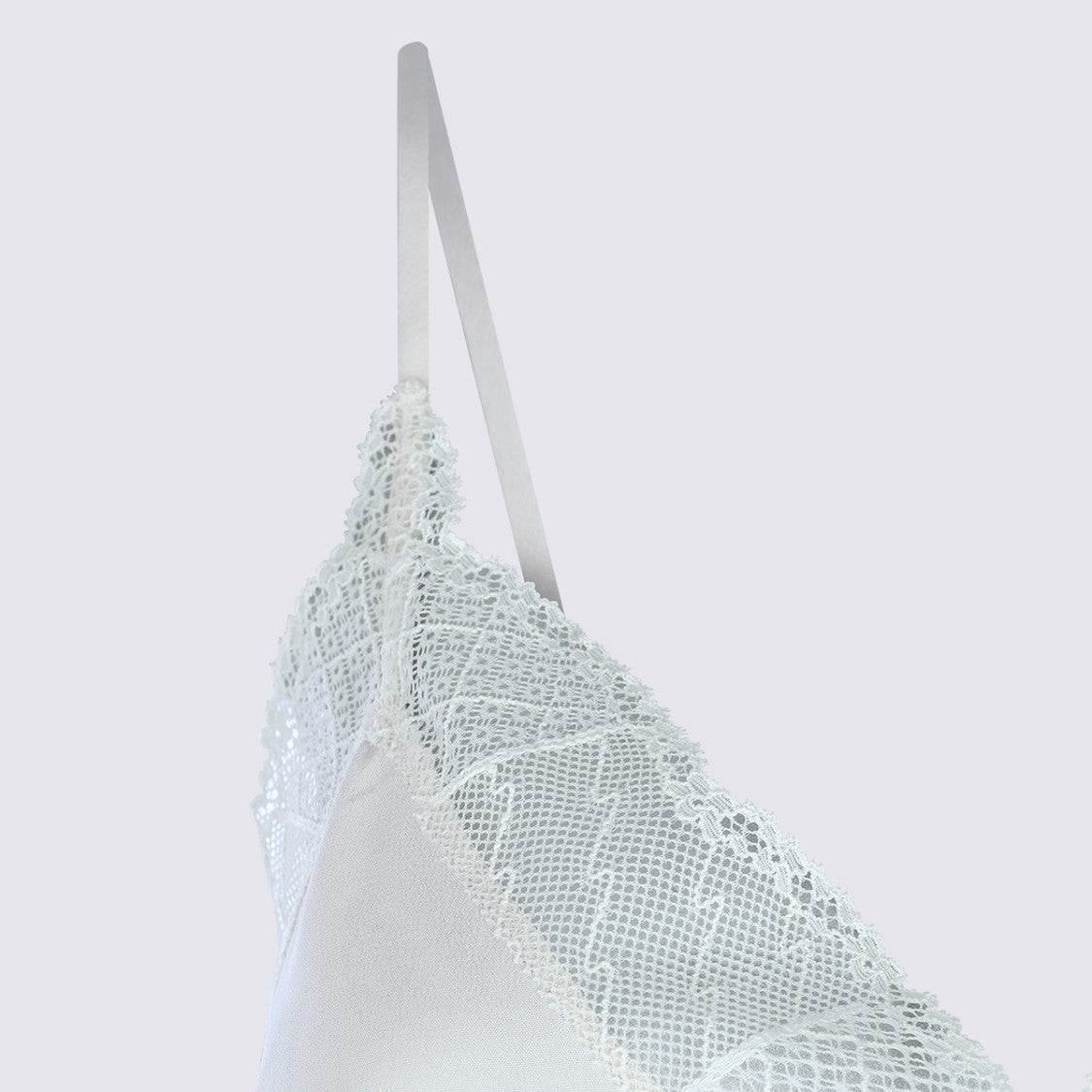 Zadig & Voltaire Silk Top With Intricate Lace And V-Neckline