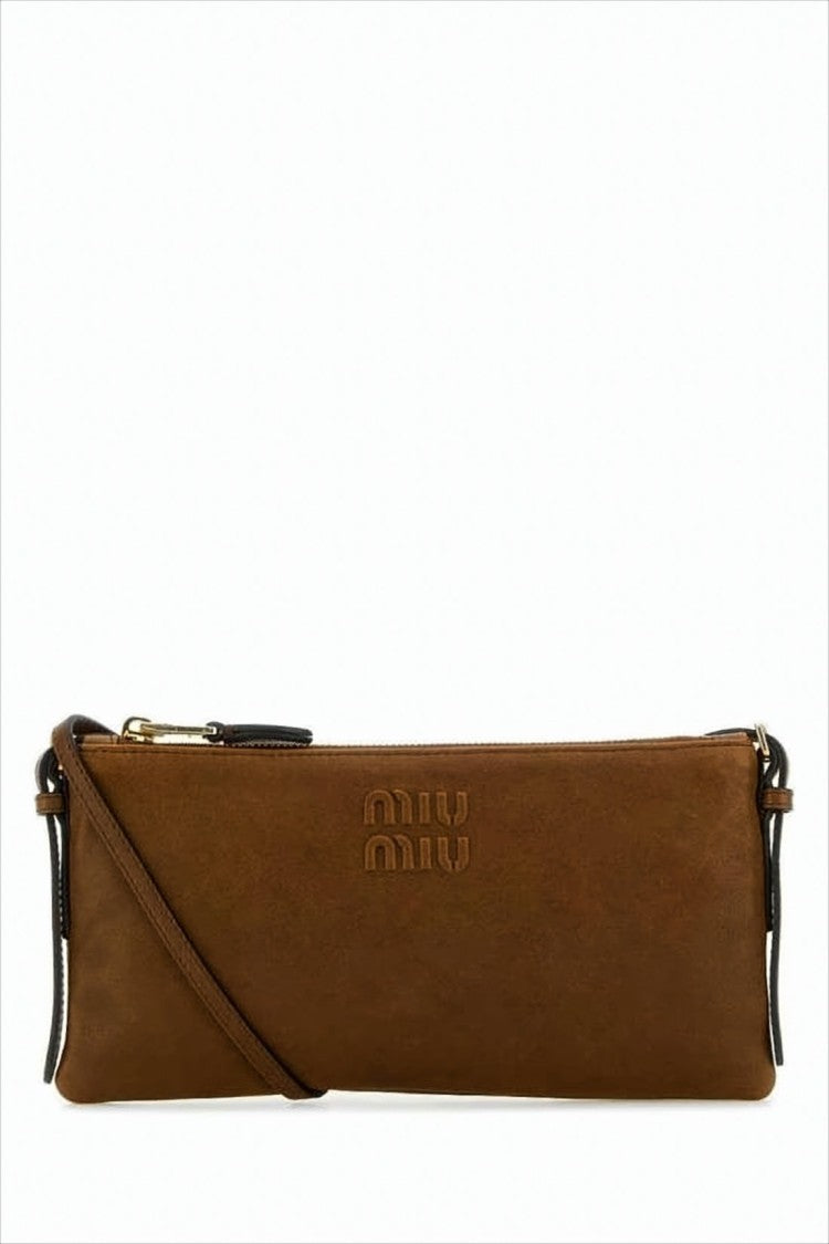 Miu Miu Rectangular Lambskin Leather Crossbody Bag