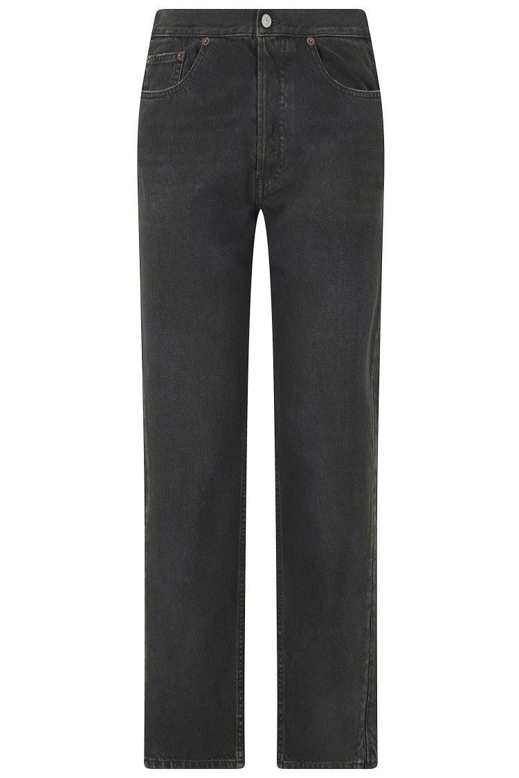 Mm6 By Maison Margiela Five-Pocket Straight-Leg Jeans With Subtle Stitching Details