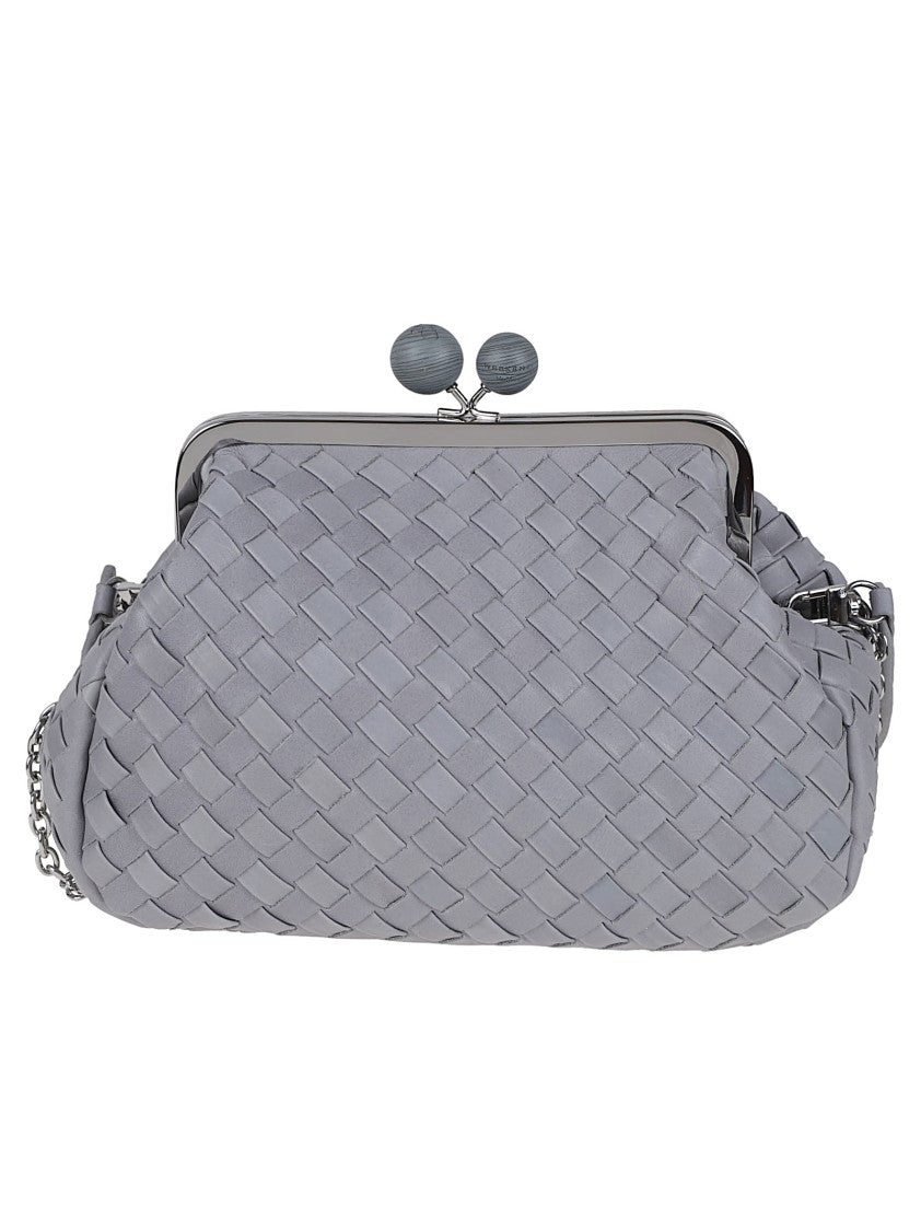 Max Mara Medium Woven Leather Pasticcino Bag