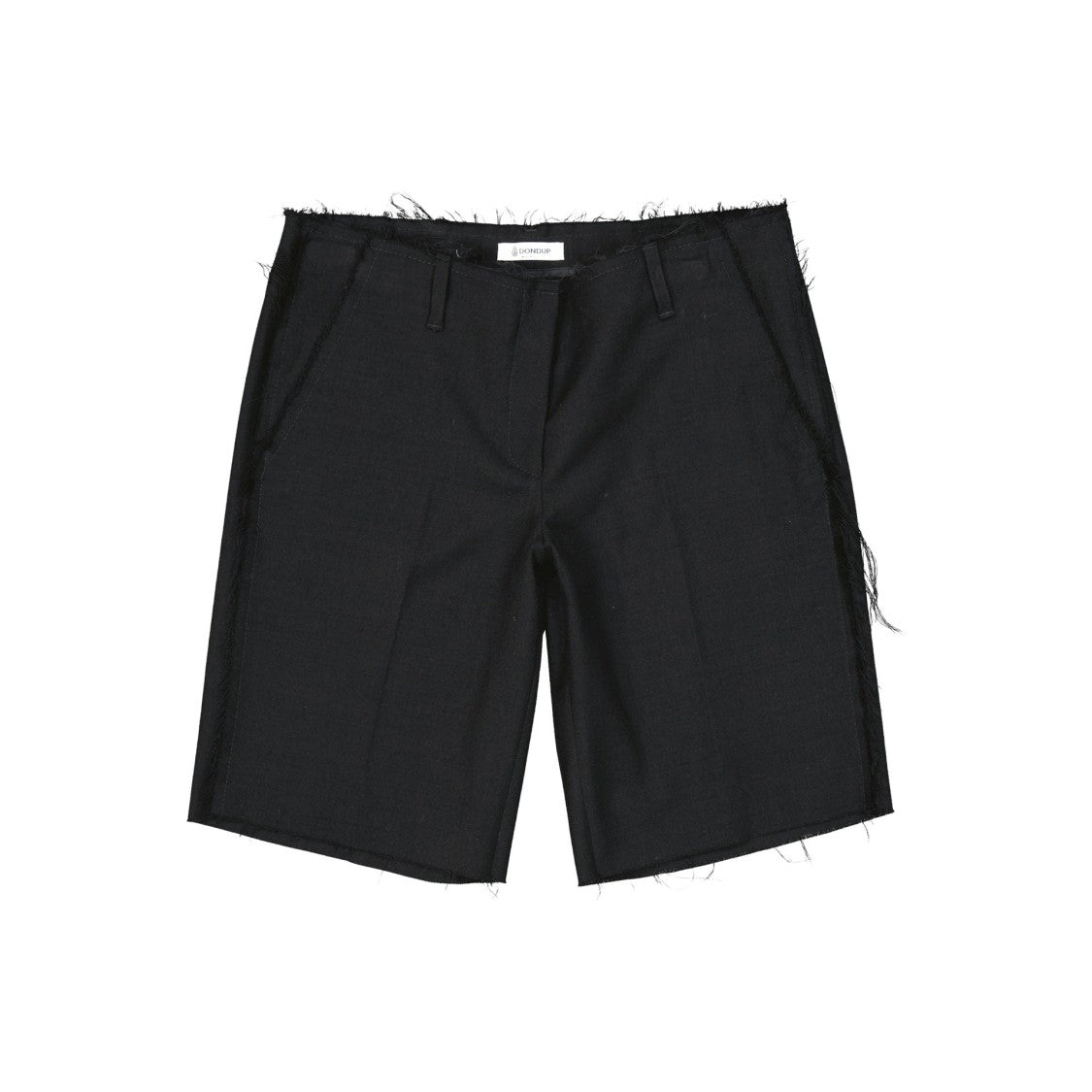 Dondup Mid-Length Virgin Wool Bermuda Shorts