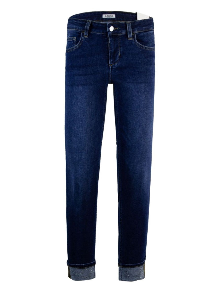 Liu Jo Slim-Fit Denim Jeans With Rolled Cuffs