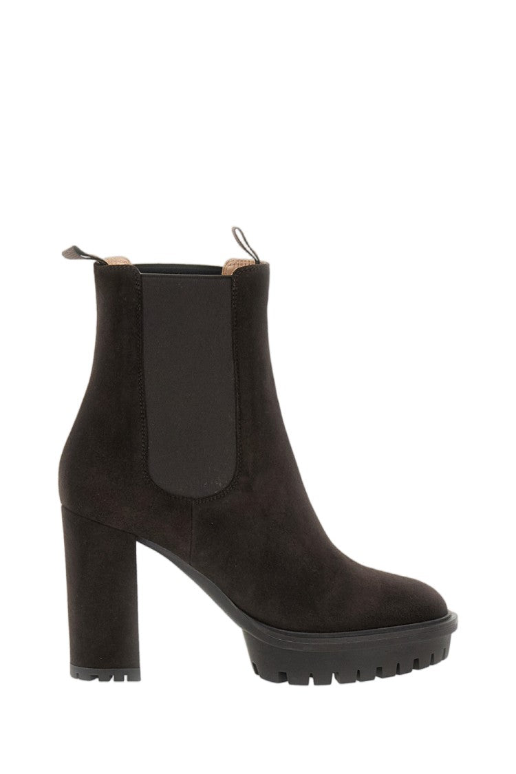 Gianvito Rossi Moka Barry Suede Chelsea Boots