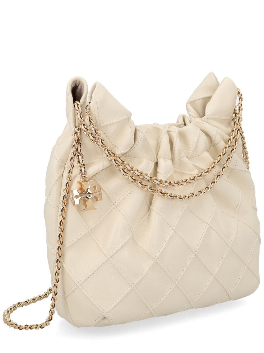 Tory Burch Mini Fleming Quilted Lamb Leather Bag