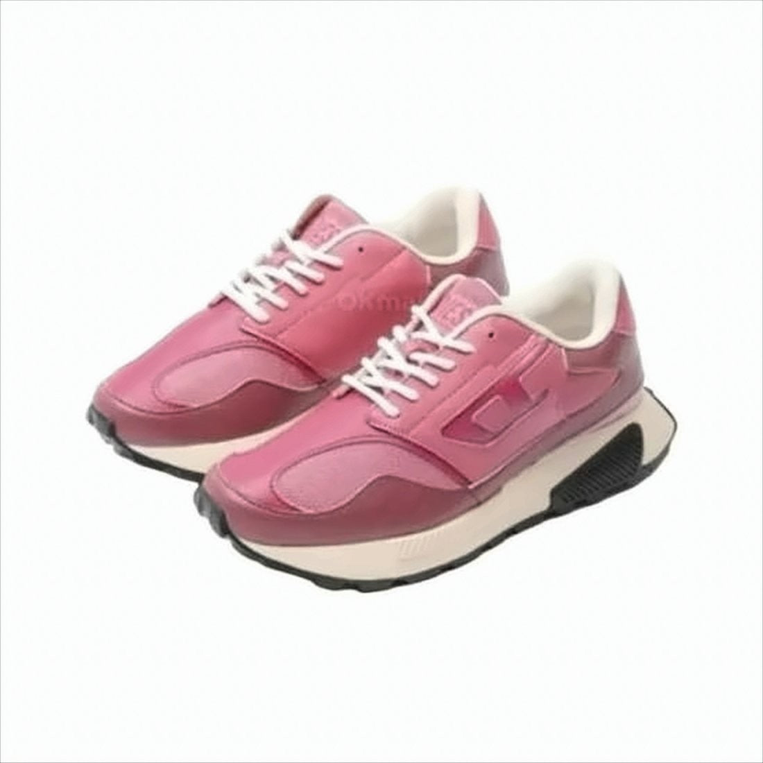 Diesel Layered Pink Sneakers With Chunky Sole