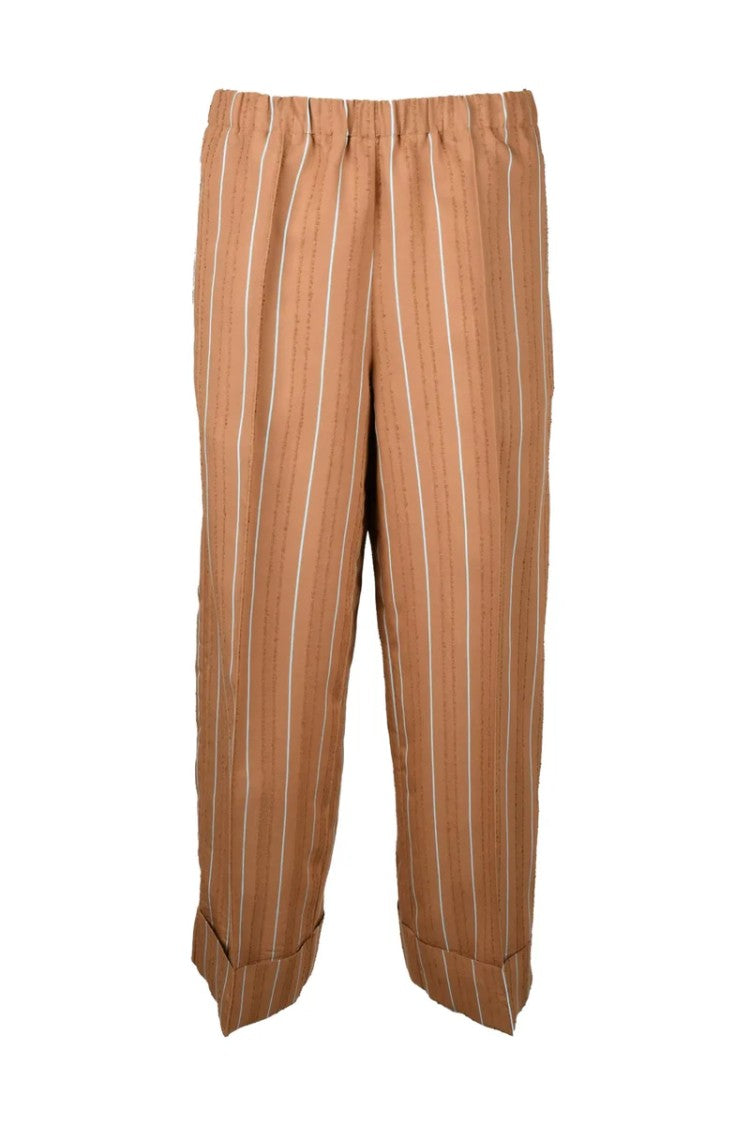 Collection Privee? Comfort Fit Trousers - Brown