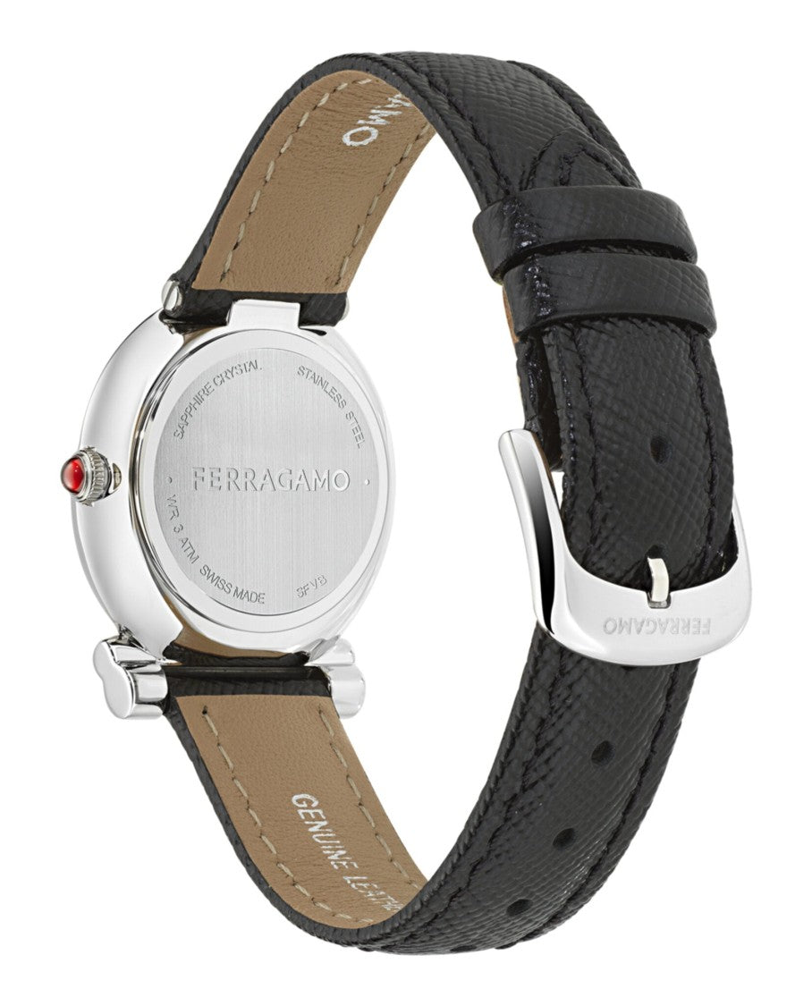 Ferragamo Gancini Twisted Leather Watch