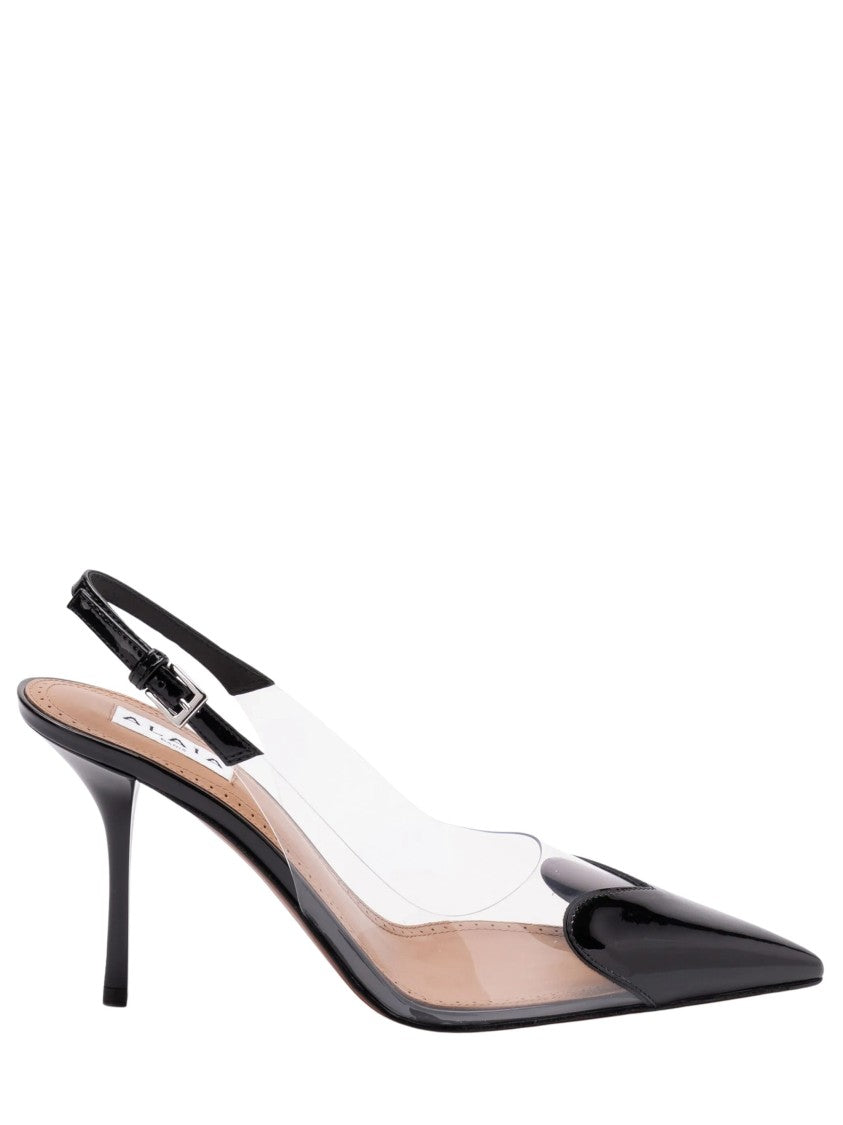 Alaïa Le Cœur Pointed Toe Heart Cap Slingback