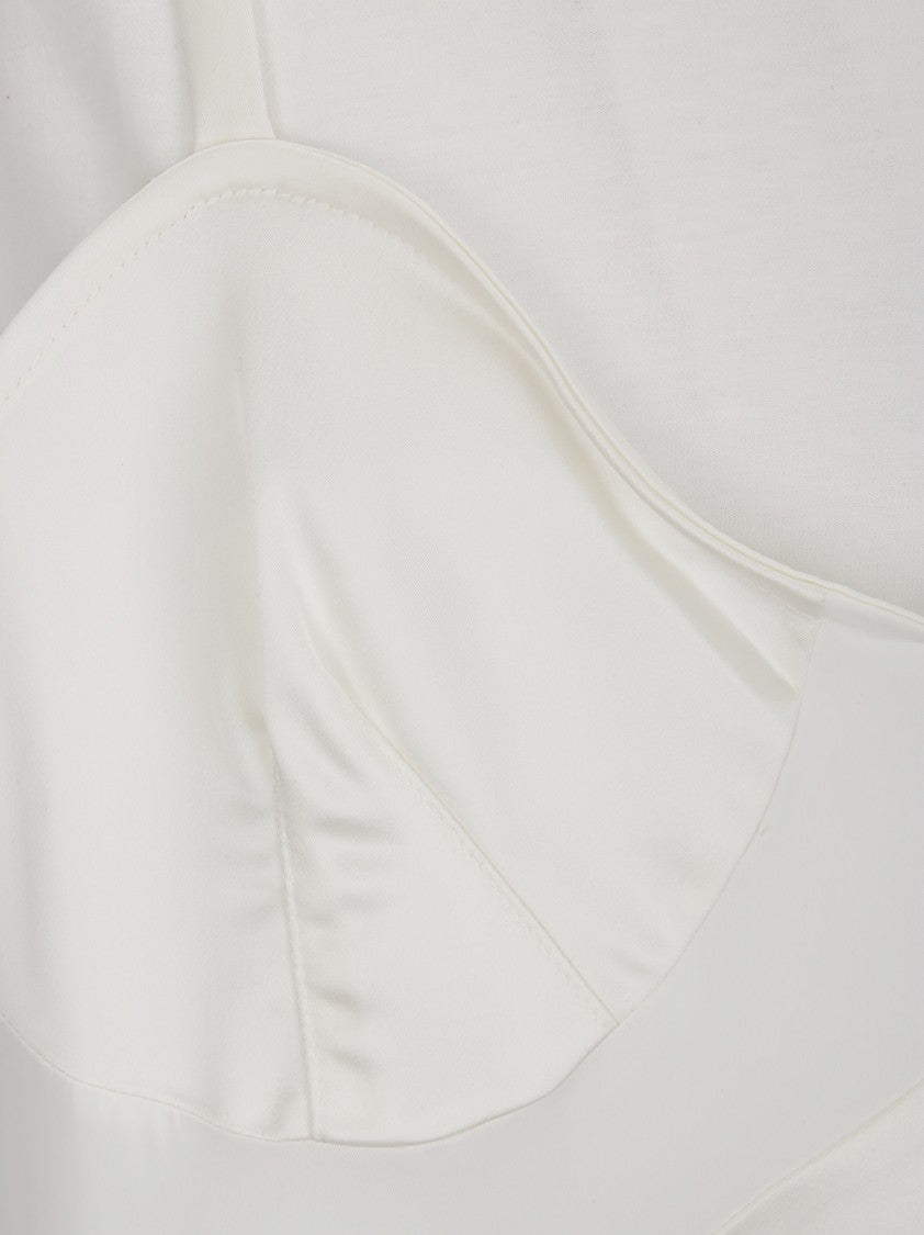 Vaquera Sewn Overlay T-Shirt Dress With Built-In Cups