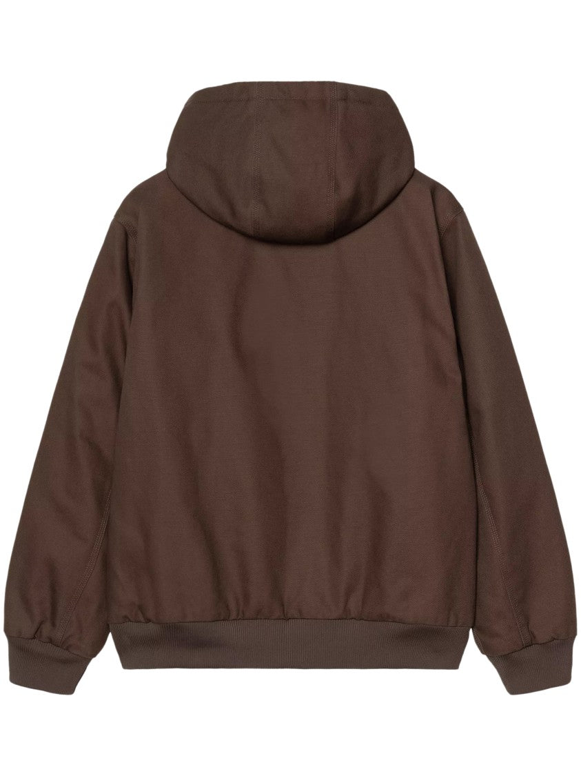 Carhartt Wip Brown Active Adjustable Hood Cotton Jacket
