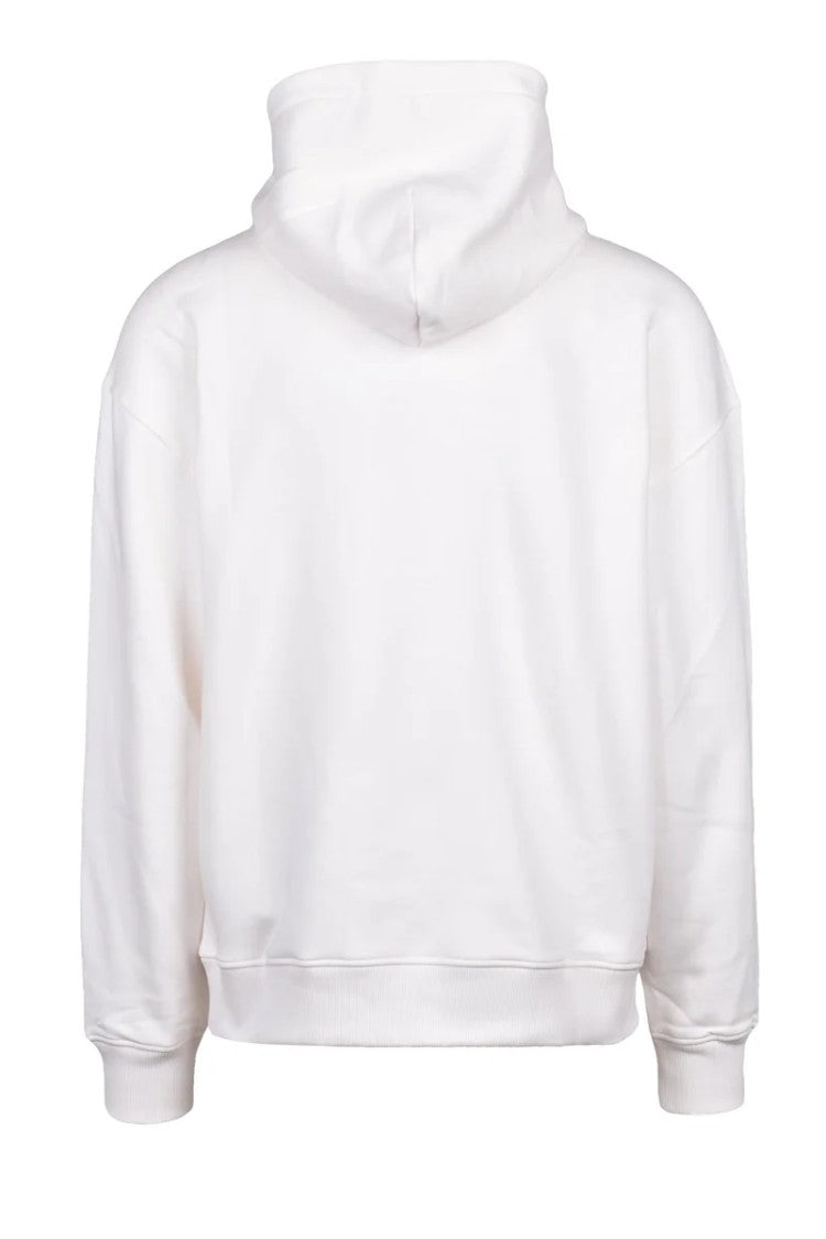 Tommy Hilfiger White Brushed Cotton Hoodie