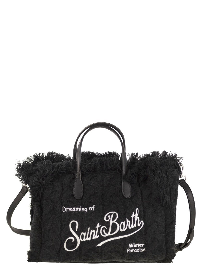 Mc2 Saint Barth Colette - Wool-Effect Bag With Logo