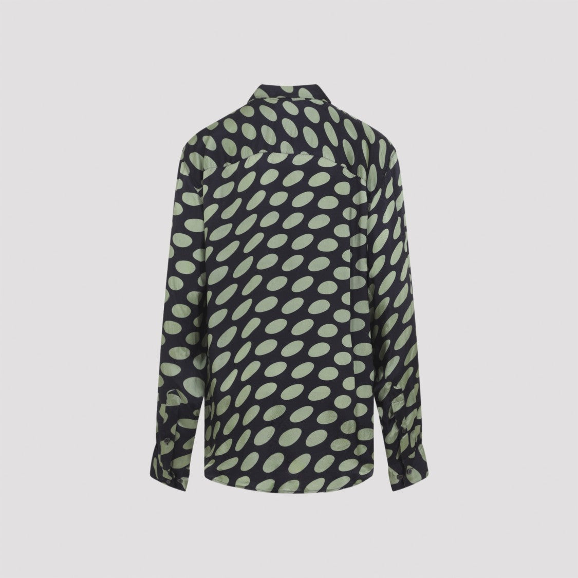 Dries Van Noten Button-Up Black Shirt