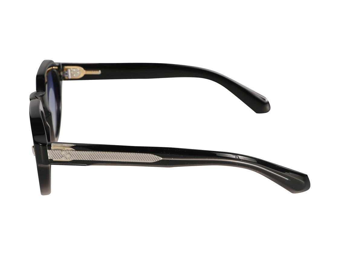 Kador Blue Spike 2-48-S Round Gradient Sunglasses
