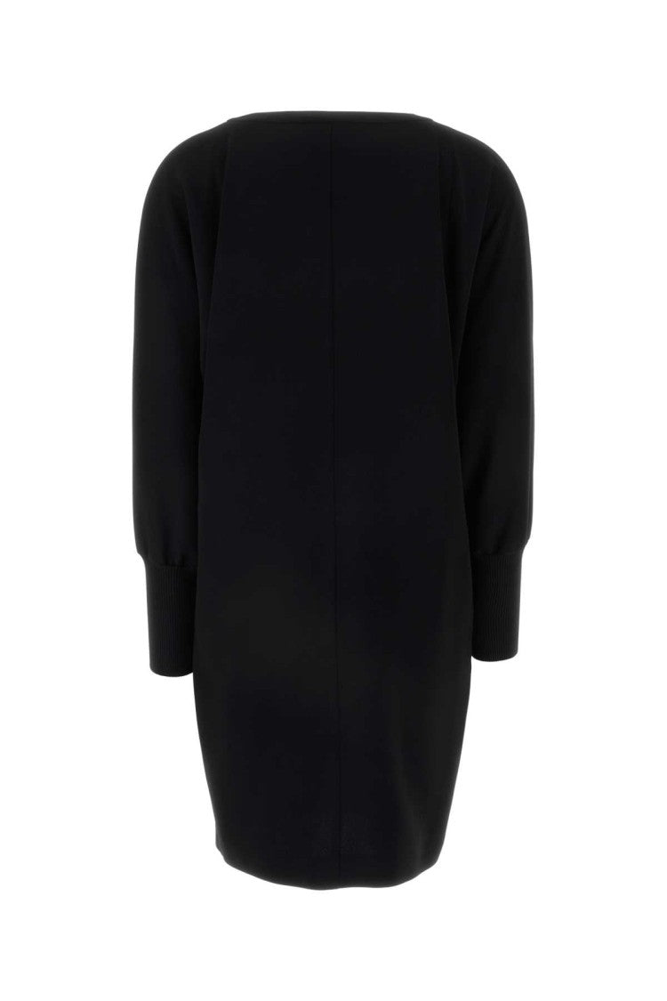 Mm Studio Black Cady Asti Dress