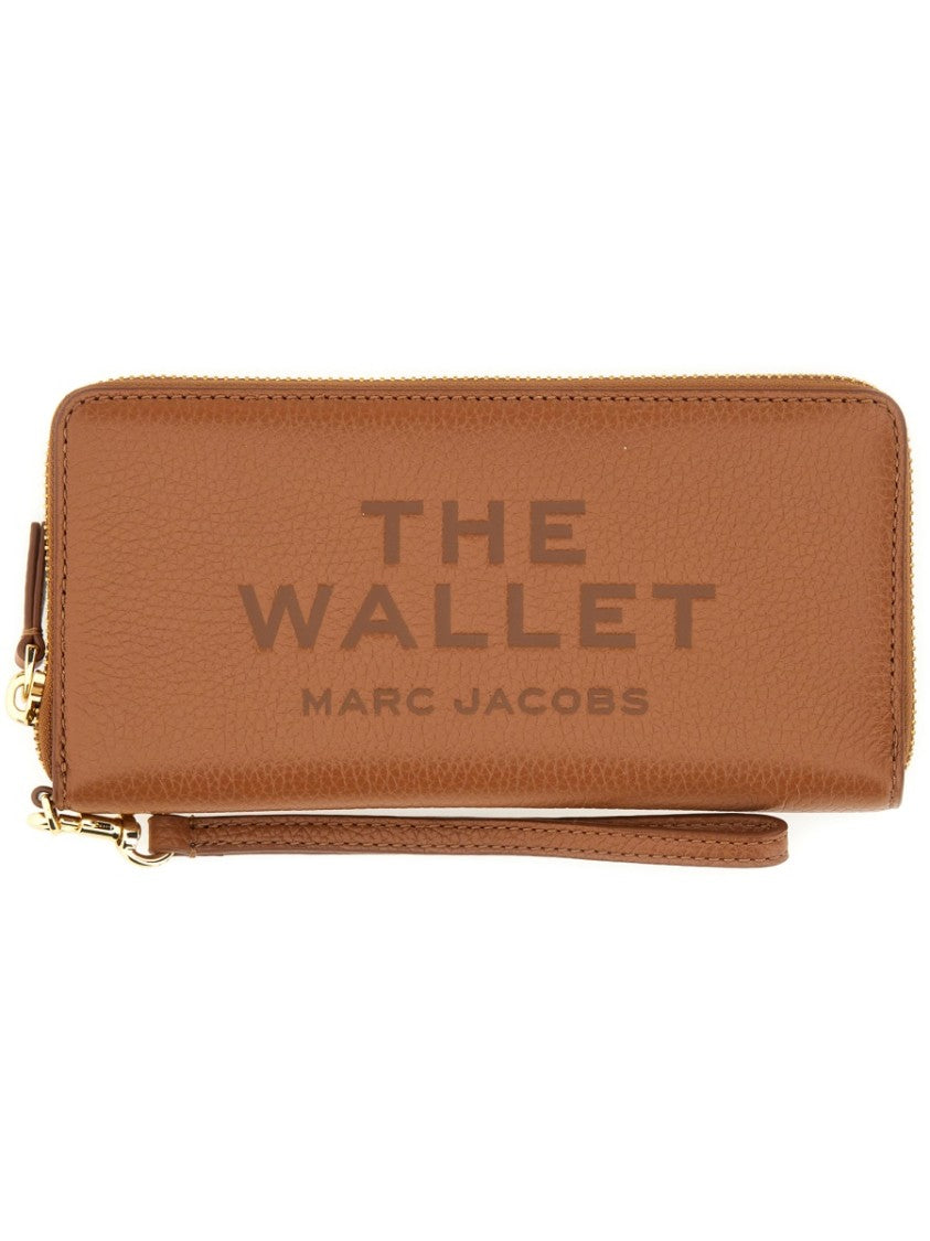 Marc Jacobs Continental Textured Zip-Around Leather Wallet